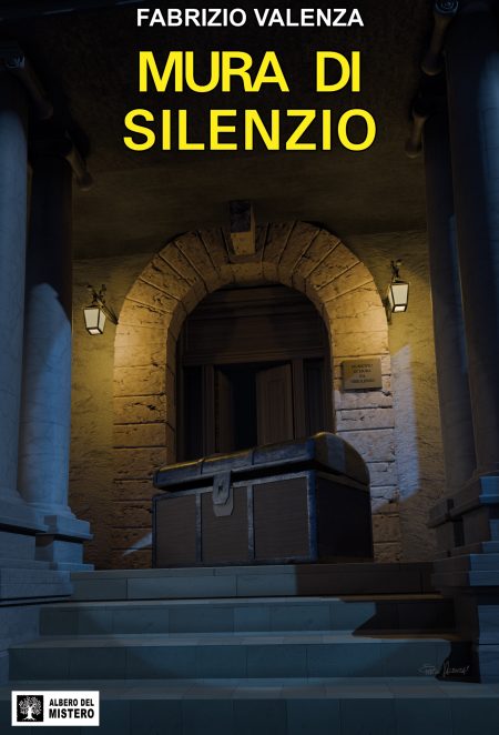 Copertina del romanzo giallo "Mura di silenzio", di Fabrizio Valenza.