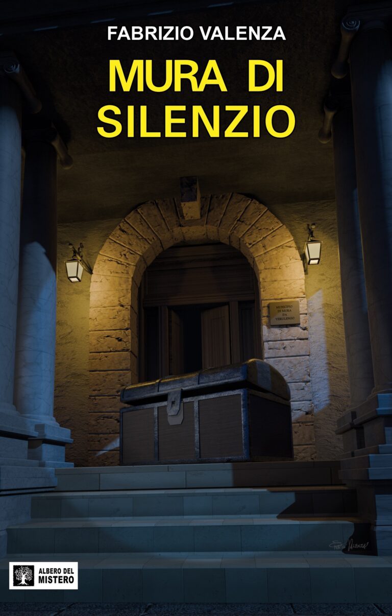 Copertina del romanzo giallo "Mura di silenzio", di Fabrizio Valenza.